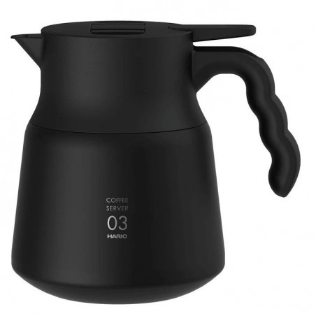 Termosinis indas kavai Hario V60, matinis juodas 800 ml